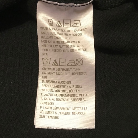 QF square neck black top embellished with white grommets & rhinestones (XL) - Picture 9 of 11